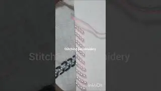 most beautiful pearl borderline hand embroidery 🪡🔥#shortvideo #crochet #beautiful #embroidery #work