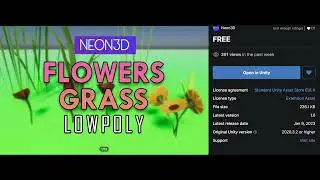 Free Unity Asset - Flowers and Grass - environmental level design package