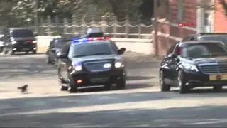 Indifferent cat slows down President Erdoğan&rsquo;s convoy