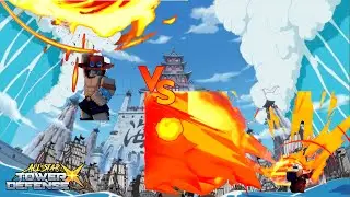 Ace vs Akainu Analysis Comparativo | All Star Tower Defense X | Esp