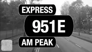 SMRT Buses Express 951E (Morning Peak) | Bus Service Route Visual