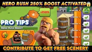 HERO RUSH 250% BOOSTED ⚡ | Contribute & Unlock FREE Scenery in Clash of Clans