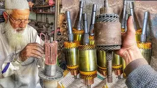 The stator armature of the burned out truck was meticulously reproduced with all the processin