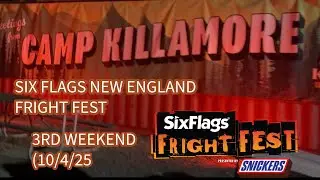 SIX FLAGS NEW ENGLAND FRIGHT FEST 3RD WEEKEND (10/4/25) | VLOG