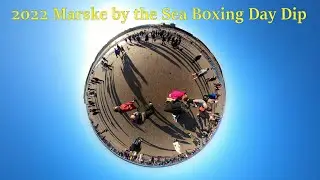 2022 Marske by the Sea Boxing Day Dip in 360