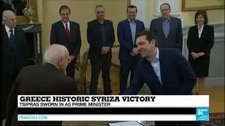 GREECE - Alexis Tsipras sworn in as Prime Minister after Syriza's landslide victory