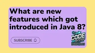 What are new features which got introduced in Java 8? || Java Online class