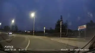 Driving in Moscow city: Кувекино - Лаптево - Южное Бутово - Ясенево 20/12/2025 (timelapse 4x)