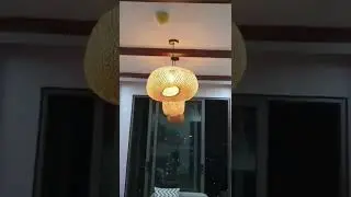 How beautiful will the bamboo and rattan lamps hanging in your living room be?