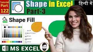 MS-EXCEL-122-Shape Fill in Excel 💡 Complete Tutorial – Solid, Gradient, Texture & Picture Fill ✔️