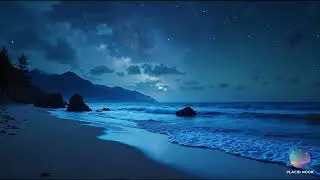 ￼Celestial Beach Waves | Glowing Sand & Piano Music for Relaxation