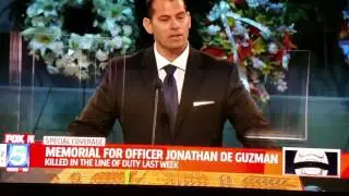 Speech by Sgt. Johnny Iammarino on Officer Jonathan 
