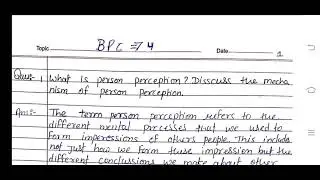 BPC 4 Ignou Solved Assignment