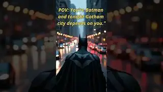 PPOV : YOU ARE BATMAN TO SAVE THE CITY 💀#ai #pov #foryou #fyp #shorts #viral #batman #edit