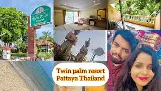 Cheap and best hotel in Pattaya Thailand,Twin palm resort North Pattaya opposite to Pattaya beach🏝️