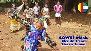 The SOWEI DEVIL of the Mende tribe, (Bondo society) traditional dance - Sierra Leone