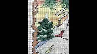 How to Create a Needlepoint Pine Tree with Buttonhole Stitch