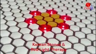 Carefit PEMF Goldsun Korean White Tourmaline Stone Heating Mat with Photon Lights Tens ETS