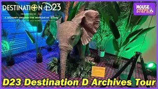 Destination D23 Walt Disney Archives Exhibit Tour 2025:  Artwork, EPCOT Models, Props and More