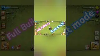 Full builders in rest mode | Loss of loot || clash of clans || #coc || #shorts || #builder