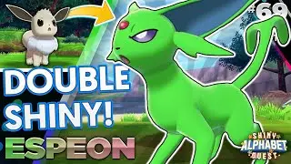 DOUBLE SHINY EEVEE! Insane Shiny Espeon! | Sword and Shield Shiny Reaction | #69