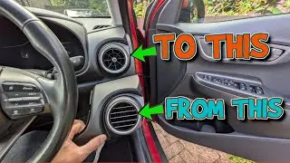 Обновление интерьера Hyundai Kona EV с помощью рестайлинговых воздуховодов. В обновленной модели воздуховоды стали гораздо лучше.