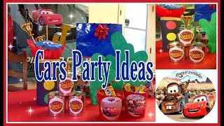 IDEAS FACILES PARA DECORAR UNA FIESTA  DE CUMPLEANOS EN CASA CON POCO DINERO/CARS PARTY DECOR IDEAS