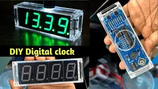 digital clock diy kit project assemble at home