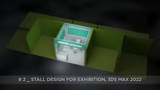 Stall Design for Events & Exhibition || Stall Design in 3ds Max || Exhibition Stand Design 3ds Max