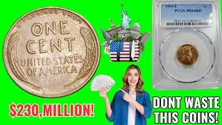 1954-S Wheat Penny Worth,$230, Millions? Rare Error Coins You Must See