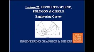 Lecture 23: Involute | Types & Construction | Engineering Curves #EGD #simplifiedegd