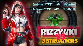 Hunting streamers squad | Rizzyuki vs streamers | BGMI