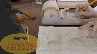 Water-Damaged Paper Crinkles * Vintage Adding Machine * Retro ASMR (Unintelligible Whispers)