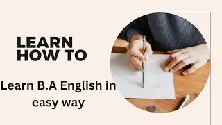 preparation of BA English 3rd year