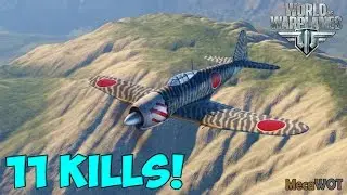 World of Warplanes | Mitsubishi A7M Reppu | 11 KILLS - Replay Gameplay 1080p 60 fps