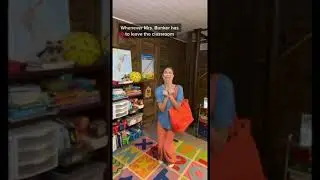 On the rare occasion she has to leave...