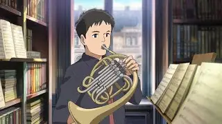 🎵 Lofi & French Horn | Study & Relaxation Music in a Cozy Library