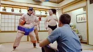 Challenge Sumo Wrestlers to a Match in Tokyo, Japan