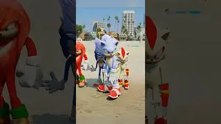 TEAM SONIC VS TEAM HULK - BATTLE 🔥| #Shorts | #gta5 | #sonic | #awezchaitrend
