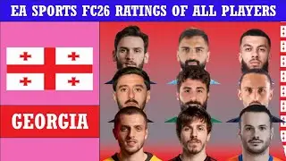 Is Gaprindashvili among top 10 players for Georgia - EA FC26 Ratings of All Players for Georgia 