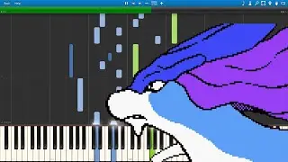 Opening Movie - Pok&eacute;mon Crystal (Piano sheet music/MIDI) (Synthesia)