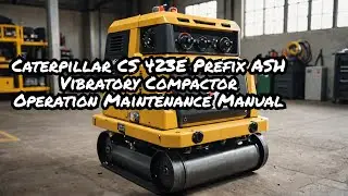 Caterpillar CS 423E Prefix ASH Vibratory Compactor Operation Maintenance Manual