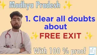clear all doubts about FREE EXIT ✨🥳 || Mp neet counselling 2024 || DME mp notice || #neet2024 #dme