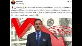 Clip shows Rajat Sharma reporting about India reducing exports of generic drugs to US? Here's truth