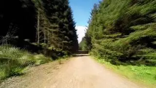 Descent from Keeper hill on a Mountain Bike