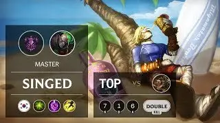 Singed Top vs Renekton - KR Master Patch 9.24
