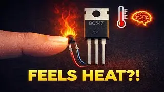 This Circuit Can FEEL Heat! 🤯 | Simple Temperature Sensor Circuit (No IC!)