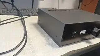 Home made 6N23P electron tube preamp and input selector 2nd test....