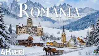 Romania Winter 4K | Fairytale Castles, Snowy Villages & The Carpathian Mountains