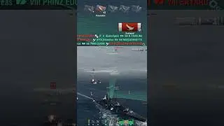 🔥Cruiser Prinz Eugen's AMAZING RANKED KRAKEN! 👀 #shorts #wows #wowsreplays